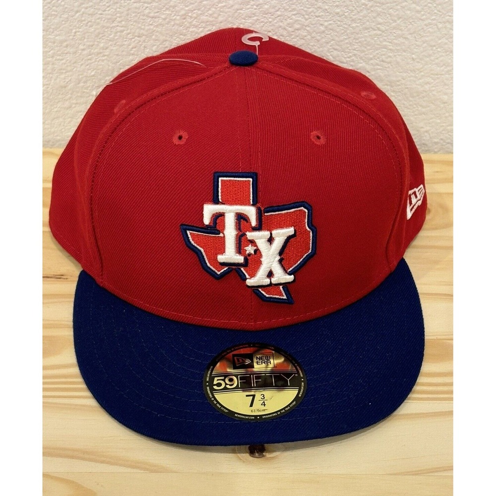 New Era MLB Texas Rangers‎ Baseball Cap Hat 7 3/4 Low Profile Fitted